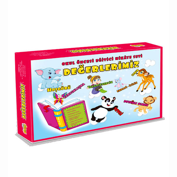 Değerlerimiz Okul Öncesi Eğitim Seti Büyük Boy 15 Kitap