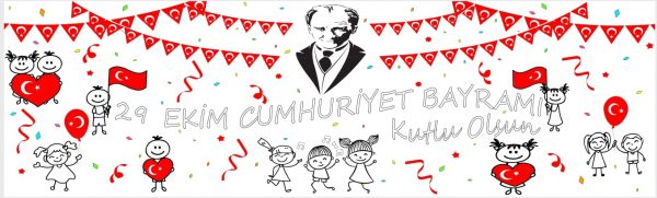 29 Ekim Cumhuriyet Bayramı Dev Boyama kağıdı
